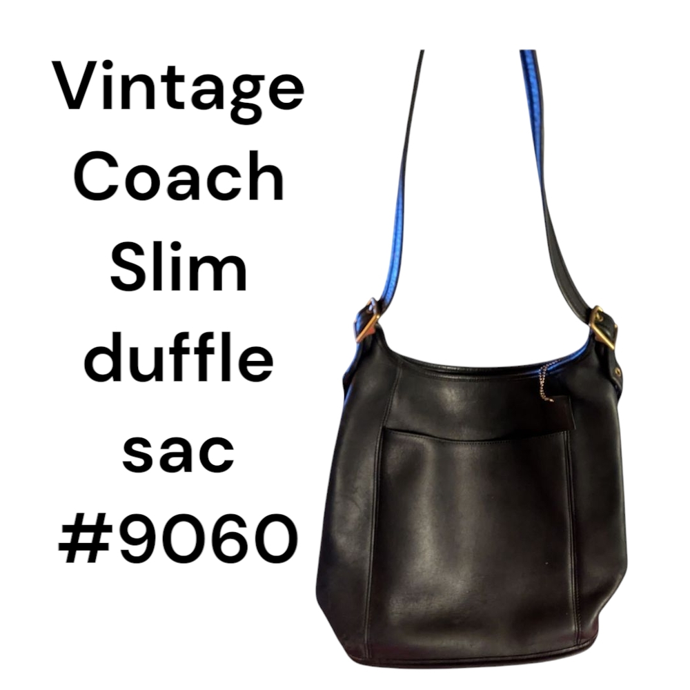 Vintage Coach Slim Duffle Sac #9060
